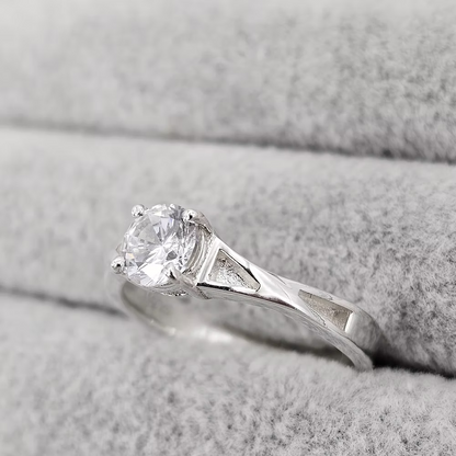 MEMORIAL QUAD CHANNEL SOLITAIRE RING