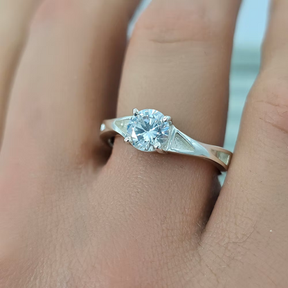 MEMORIAL QUAD CHANNEL SOLITAIRE RING