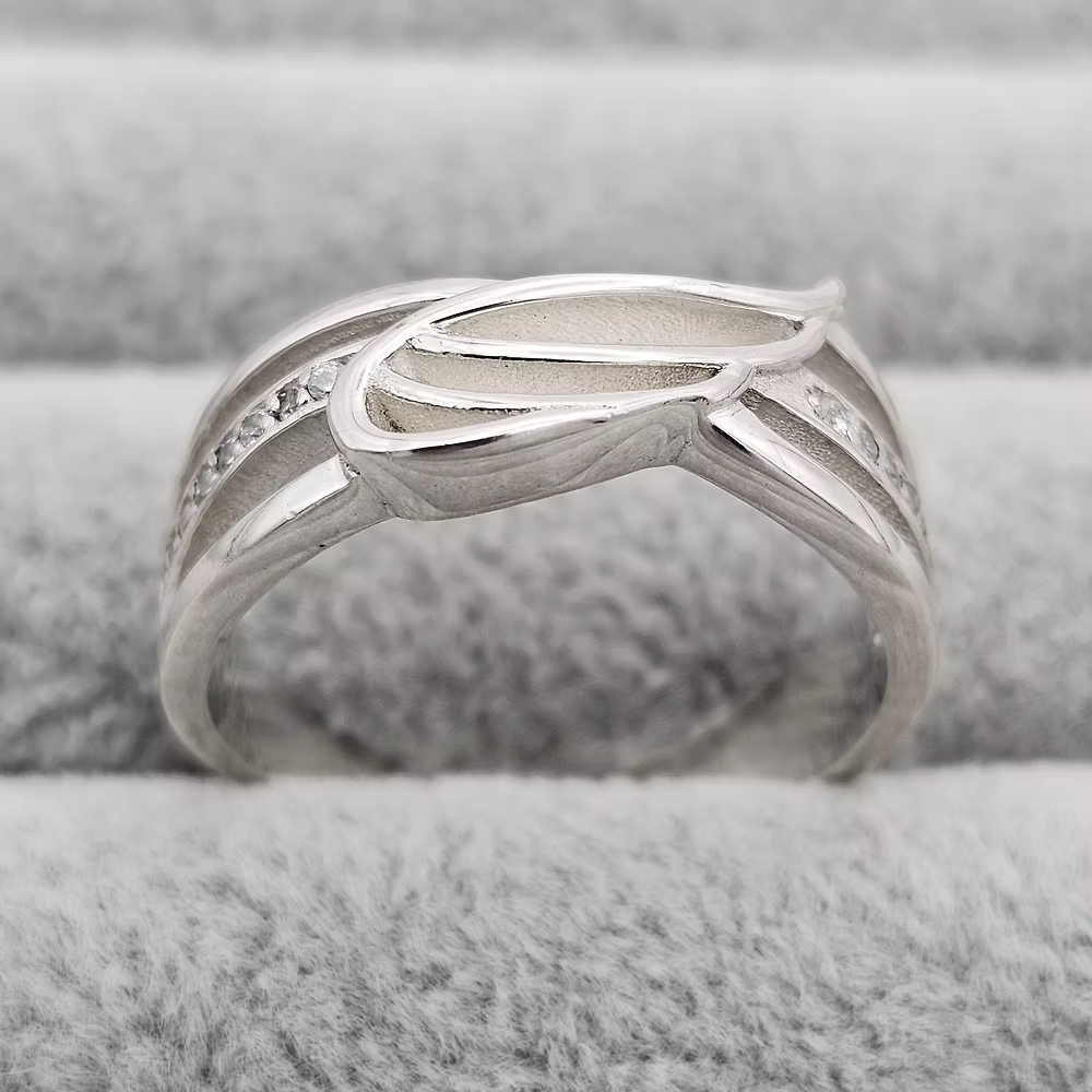 MEMORIAL ANGEL WINGS CZ RING