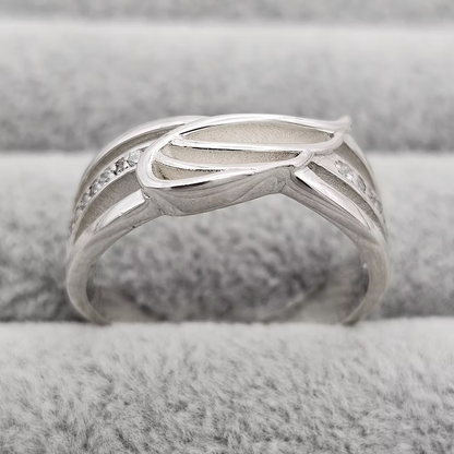 MEMORIAL ANGEL WINGS CZ RING
