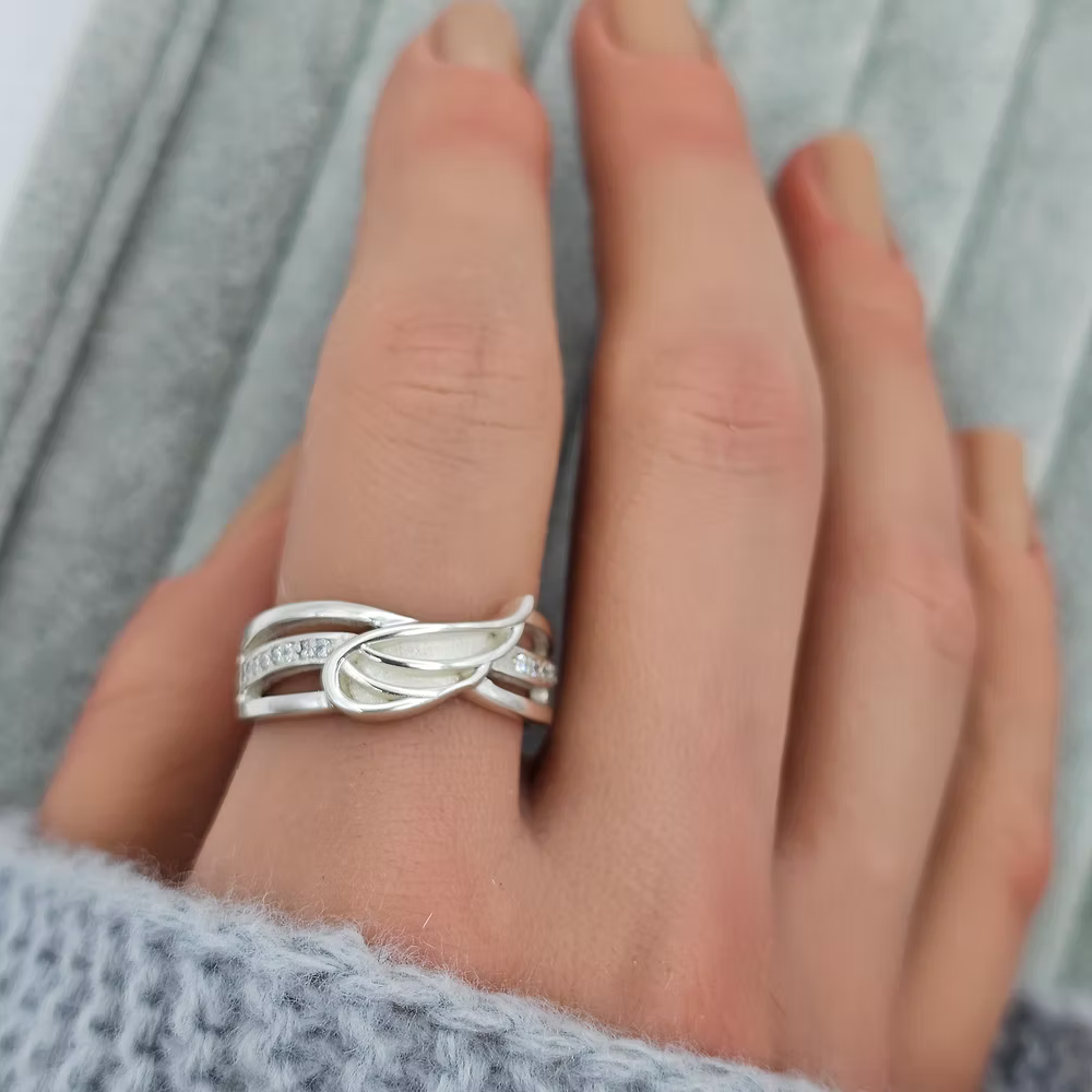 MEMORIAL ANGEL WINGS CZ RING