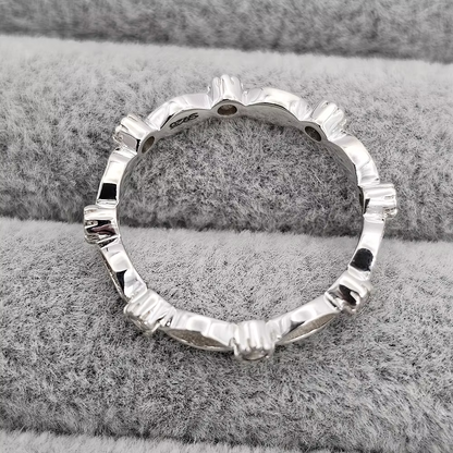 MEMORIAL FULL SMOOTH EDGE CZ MARQUISE RING