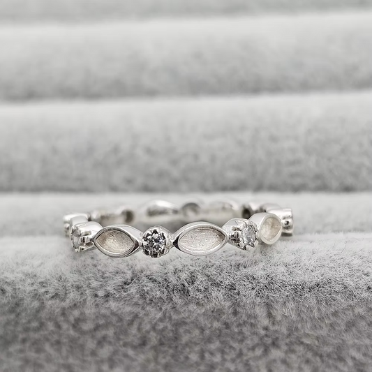 MEMORIAL FULL SMOOTH EDGE CZ MARQUISE RING