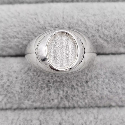MEMORIAL MENS OVAL SIGNET RING