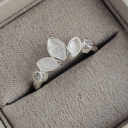 MEMORIAL TRIPLE MARQUISE BEZEL CV RING