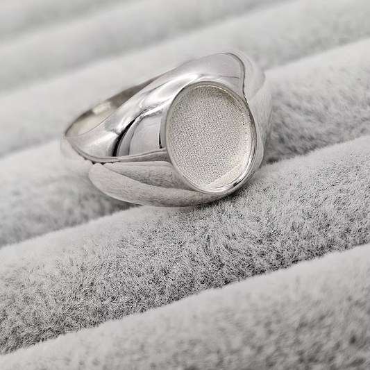 MEMORIAL MENS OVAL SIGNET RING