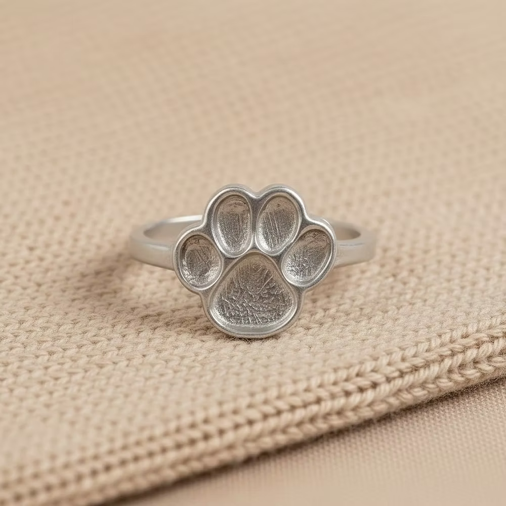 MEMORIAL PAW PRINT RING