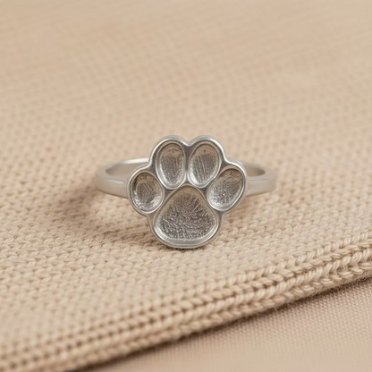 MEMORIAL PAW PRINT RING