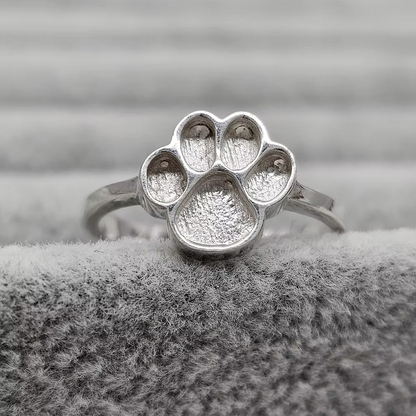 MEMORIAL PAW PRINT RING