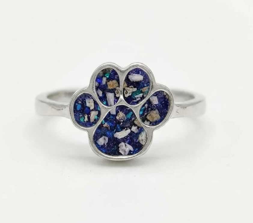 MEMORIAL PAW PRINT RING