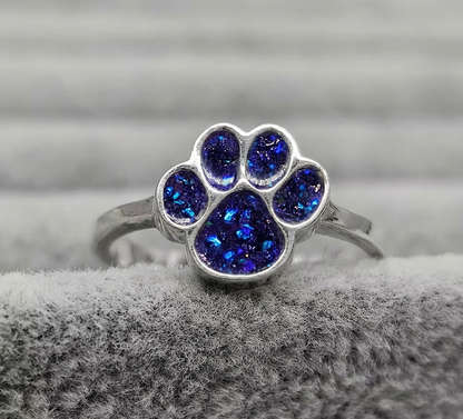 MEMORIAL PAW PRINT RING