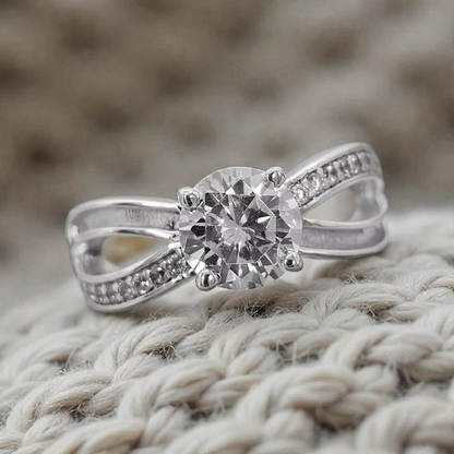 MEMORIAL SOLITAIRE CZ INFINITY 925 SILVER RING