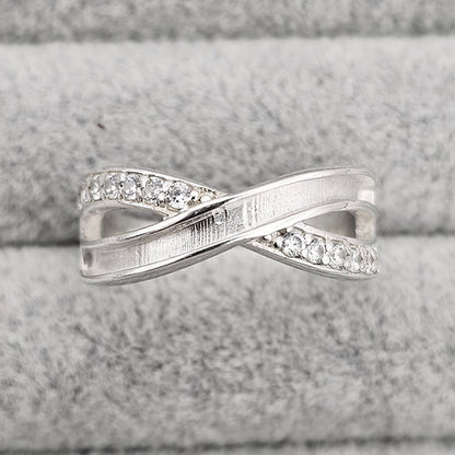 MEMORIAL INFINTY WAVE CZ RING