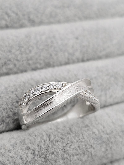 MEMORIAL INFINTY WAVE CZ RING